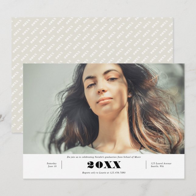 Firande Studenten meddelande (Fram/baksida)