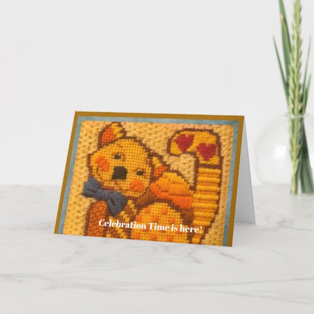 Firande-tiden Lycklig Cat Birthday! Kort (Framsida)
