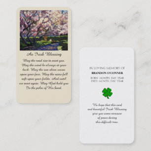 Firande till Life Irish Bluting Prayer Card Visitkort