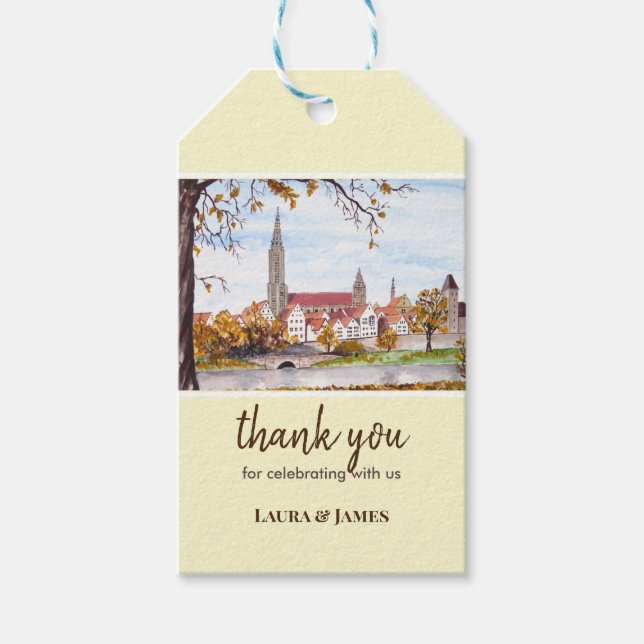 Firande Ulm Minster Tyskland Farida Greenfield Presentetikett (Framsidan)