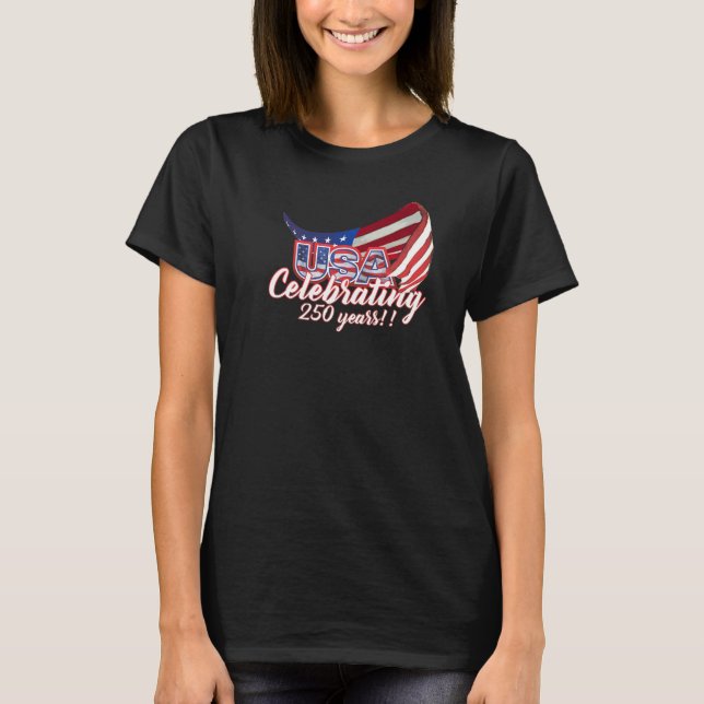 firande USA 250 självständighet t-shirt (Framsida)