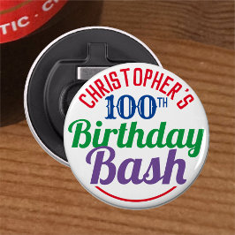 Firande vid 100 års ålder flasköppnare