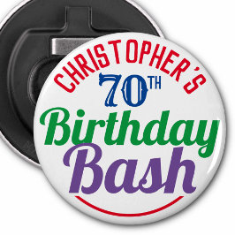 Firande vid 70:e födelsedag flasköppnare