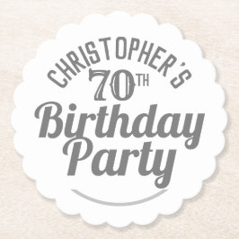 Firande vid 70:e födelsedag Papper Underlägg