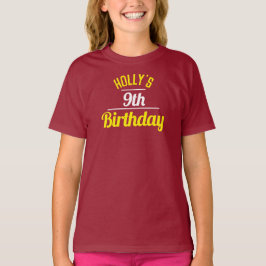 Firande vid 9:e födelsedagen T-Shirt