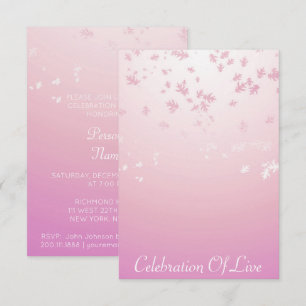 Firande vid Live Vip Silver Rosa Inbjudningar