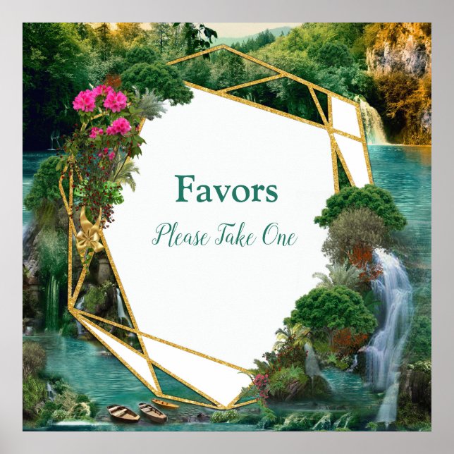 Firande vid Magic Fantasy Sjö Poster (Framsidan)