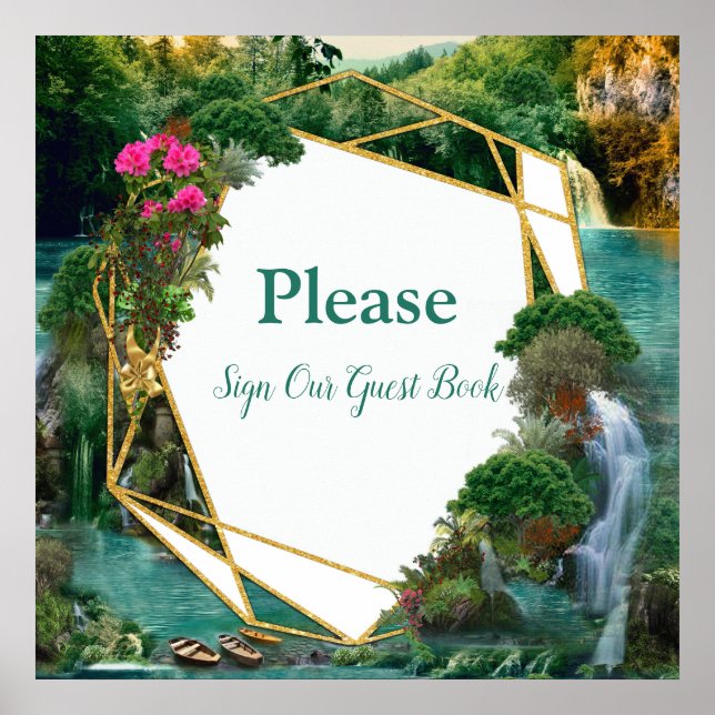 Firande vid Magic Fantasy Sjö Poster (Framsidan)