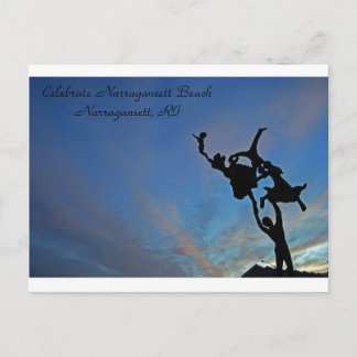 Firande vid Narragansett Beach Inbjudan Vykort