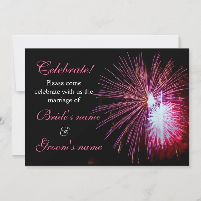 Firandebrölloprosor 2 inbjudningar (Framsida)