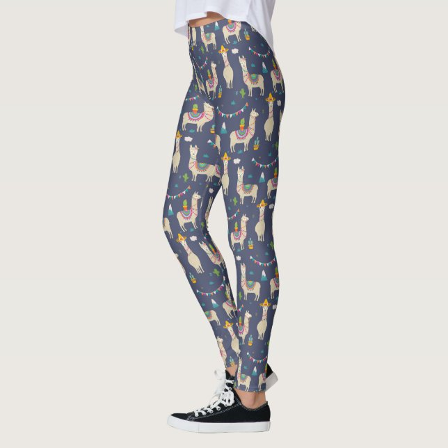 FirandeLlamamönster Leggings (Vänster)