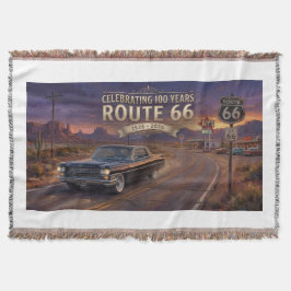 Firar 100 år: Route 66 Filt