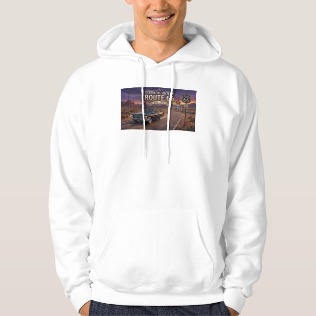 Firar 100 år: Route 66   Hoodie (Framsida)