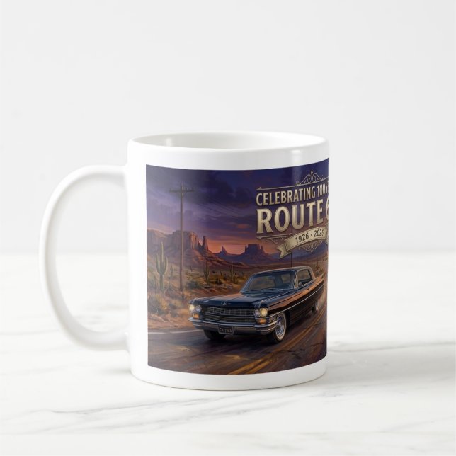 Firar 100 år: Route 66 Kaffemugg (Vänster)