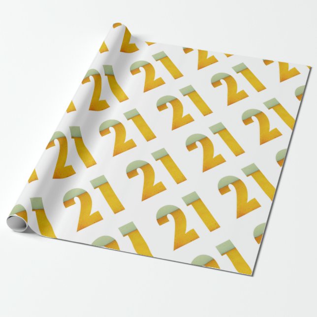 Firar 21:a födelsedagen presentpapper (Utrullad)