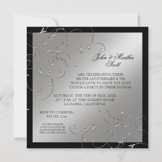 Firar 25 år, 25-årsjubileums inbjudan (Framsida)