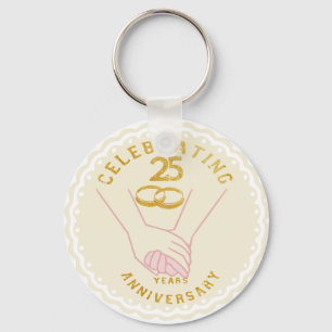 Firar 25 år Giveaways Nyckelring