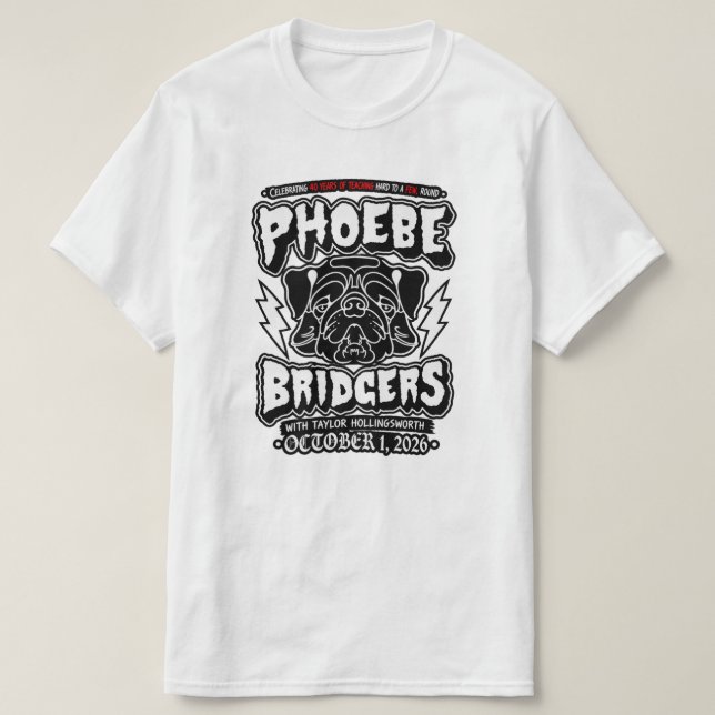Firar 40 år av undervisning t shirt (Design framsida)