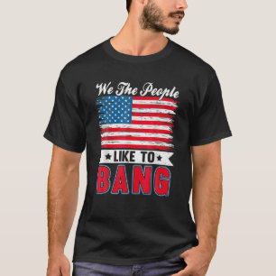 Firar 4:e juli - Lustigt fyrverkerier - jag är bar T Shirt