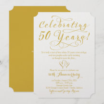 Firar 50 år 50-års bröllopsjubileum