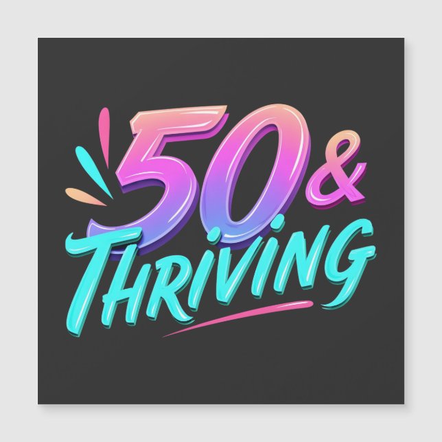 Firar 50:e och trivs födelsedag (Framsida)