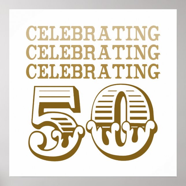 Firar 50! (Födelsedagsfest) Poster (Framsidan)