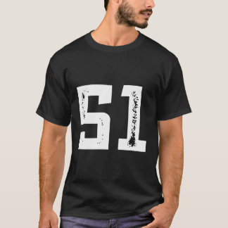 Firar 51 Lycklig B-Day Party Roligt-teckensnitt T Shirt