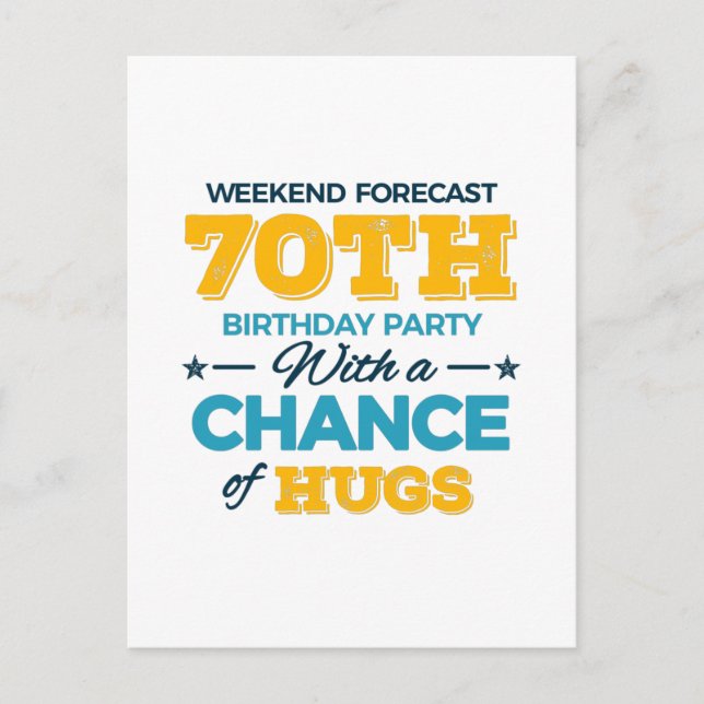 firar 70-årsdagen vykort (Framsida)