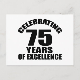 Firar 75-årsdag vykort