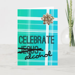 Firar alkohol helgkort
