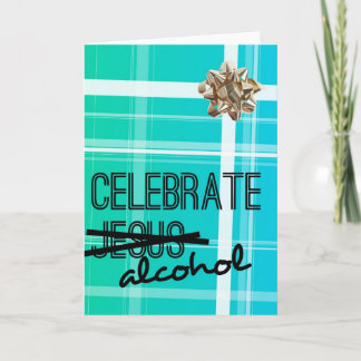 Firar alkohol helgkort