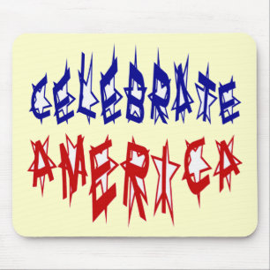 Firar America Flagga Font #2 Musmatta
