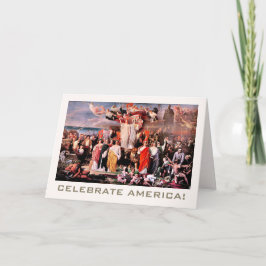 Firar Amerika, 4:e juli Fine Art Kort