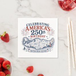 Firar Amerikas 250-årsdag Hilton Head Pappersservett