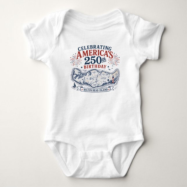 Firar Amerikas 250-årsdag Hilton Head T Shirt (Framsida)