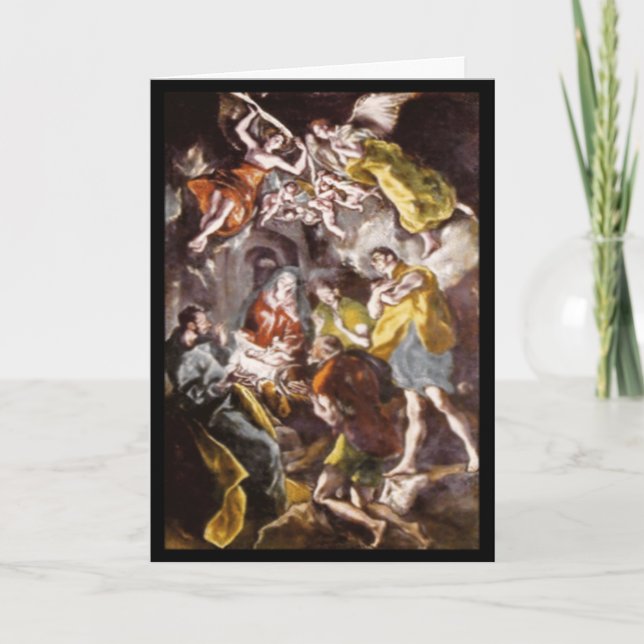 Firar Änglar Blating Anpassningsbar Hälsning Card Helgkort (Framsida)