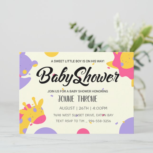 Firar ankomsten av ditt lilla mirakel! inbjudningar (Stående Fram)