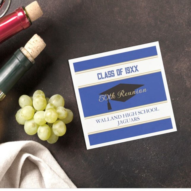 Firar! ANPASSNINGSBAR Class Reunion Napkins Pappersservett (Skapare uppladdad)