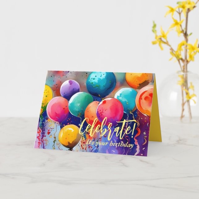 Firar! Anpassningsbar Text valfri Tillfälle Kort (Gul blomma)