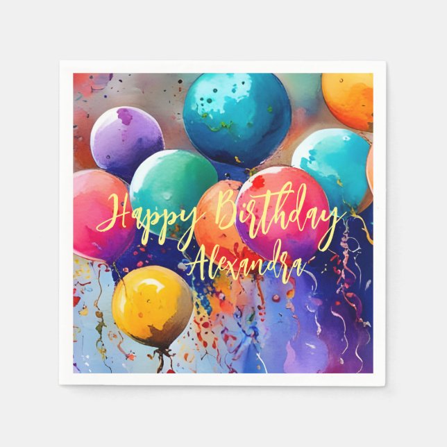 Firar! Anpassningsbar Text valfri Tillfälle Pappersservett (Framsidan)