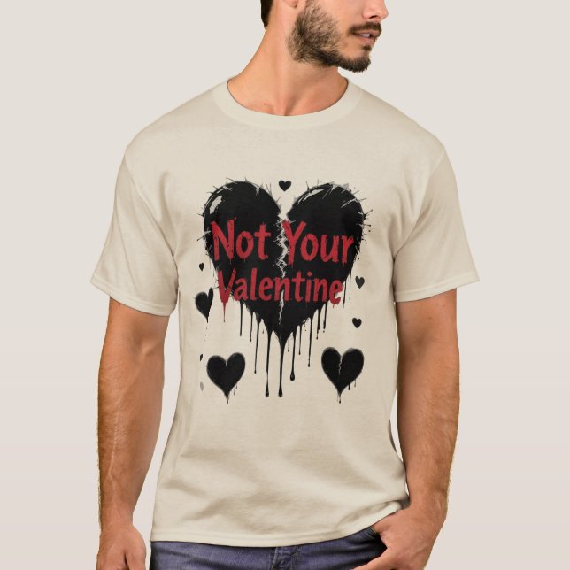 Firar anti-Valentindagen T Shirt (Framsida)