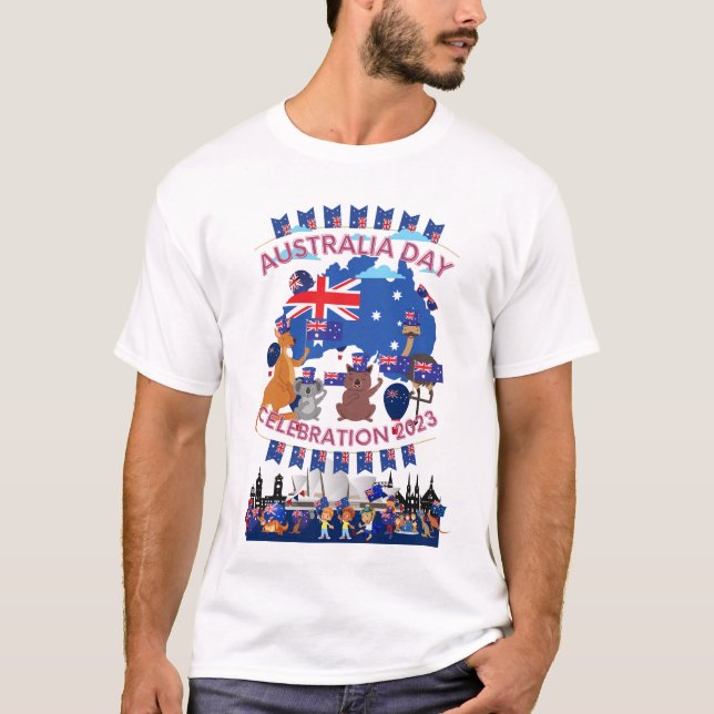 Firar Australiens dagskjorta 2023 T Shirt (Framsida)