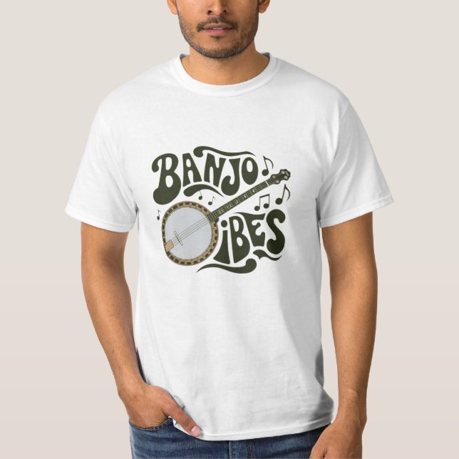 Firar Banjo med unika utformningar T Shirt (Framsida)