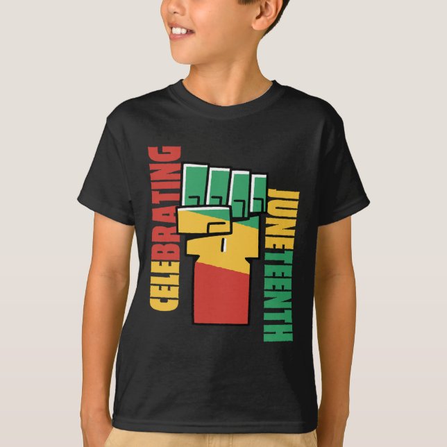 Firar Black Freedom 1865 African American 3 T Shirt (Framsida)