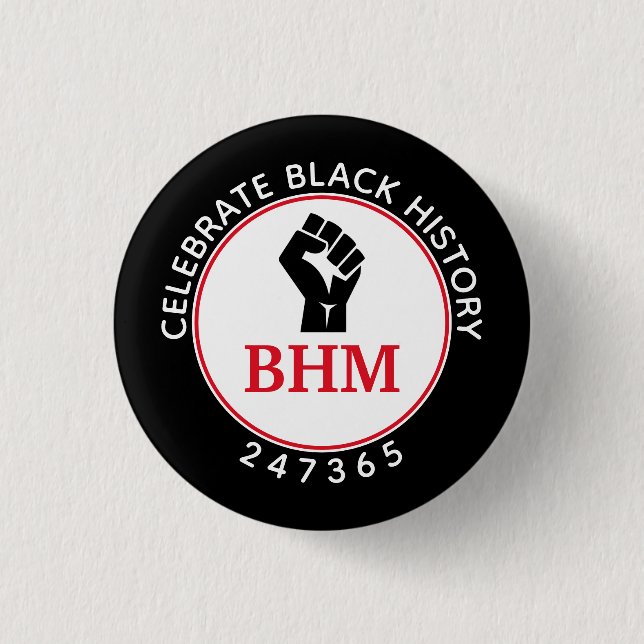 Firar Black History 247365 MONOGRAM Black Knapp (Framsida)
