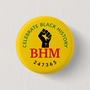 Firar Black History 247365 MONOGRAM-Gult Knapp