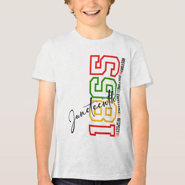 Firar Black History Junetonde African America T Shirt (Framsida)