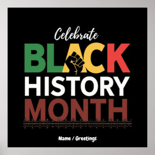 Firar Black History Month Honoring African Poster