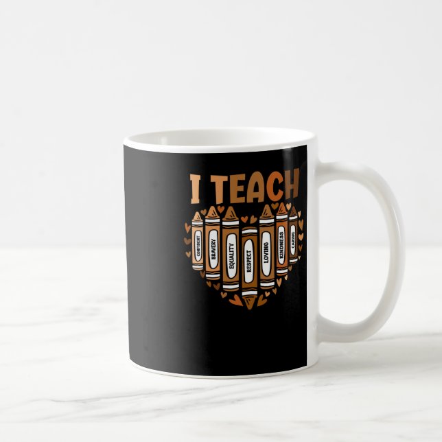 Firar Black History Month I Teach Black Histor Kaffemugg (Höger)