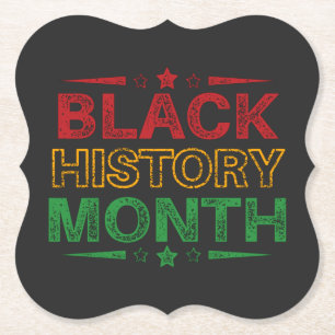 Firar Black History Month, Junttelfte Underlägg Papper